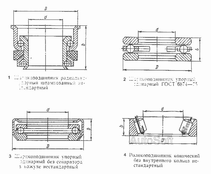 Схема Підшипники » Загальний вигляд для ЛЗА 4043М