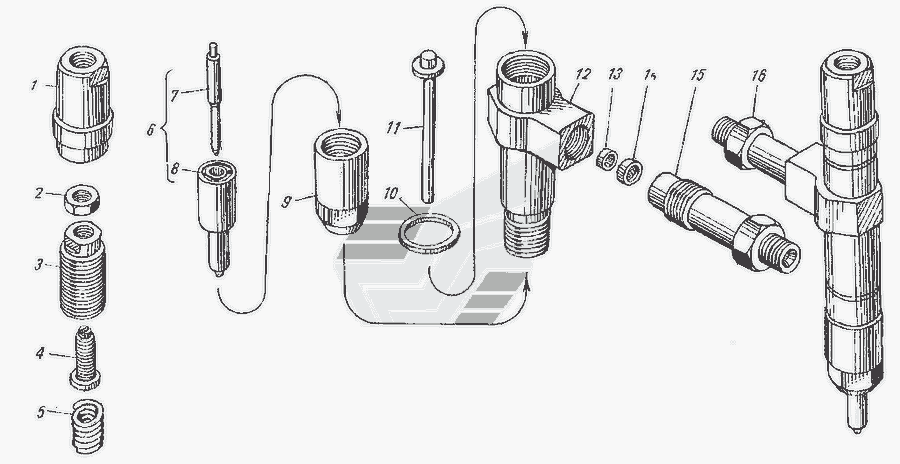 Схема Форсунка » Насос топливоподкачивающий модель 60 для ТНВД-60, 80, 90, 604, 806, 901