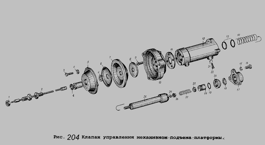 Диафрагма подъема кузова маз