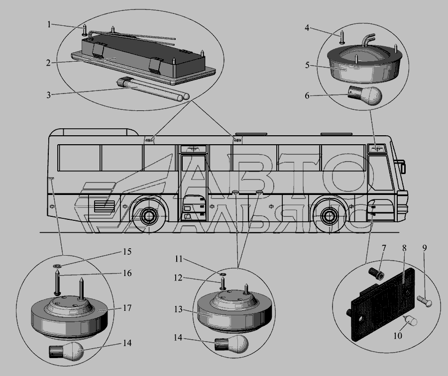 Схема Встановлення внутрішньої світлотехніки » Електроустаткування для Показати всі запчастини з цінами