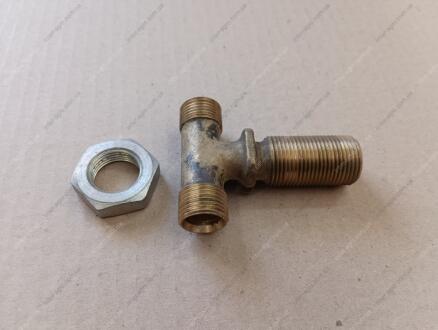 Тройник 18х20х18 (проходной фланцевый) тормозной трубки рамный (КамАЗ) КамАЗ, Набережные Челны 864826-01