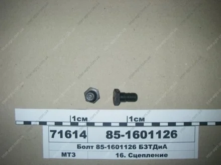 Болт корзины сцепления МТЗ (БЗТДиА) БЗТДиА, Беларусь 85-1601126