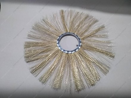 Диск щеточный металлический 120х550 (металлический ворс, на металлическом кольце, щетка дорожная) Беларусь ММ 120/550 (фото 1)