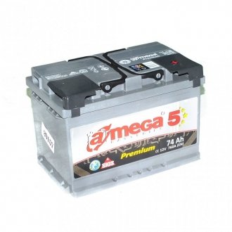 Аккумулятор стартерный A-MEGA PREMIUM (M5) 6СТ-74 А3 (278x175x190) Евро 6СТ-74 А3 (0) (фото 1)