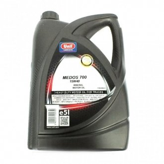 Масло моторное Unil Medos 700 15W-40 CF/CI-4/SL 5л. Н/в 15W-40 UNIL API CF/CI-4/SL 5л.
