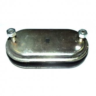 Амортизатор платформи КАМАЗ, МАЗ ОВАЛЬНИЙ 2 шпильки + гайки покращений (подушка овал) (GS-V) ГУМА СЕРВИС УКРАИНА 55102-8501300