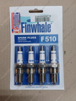Фото 1 - свеча зажигания ВАЗ 2108-2115, 1117-1119 8 клап. 21214 (комплект 4 шт) (FINWHALE) Finwhale, Германия F510 Свеча зажигания ВАЗ 2108-2115, 1117-1119 8 клап. 21214 (комплект 4 шт) (FINWHALE) Finwhale, Германия F510 (фото 1)