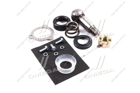 Ремкомплект тяги рулевой КАМАЗ поперечной тяги (пыльник СИЛИКОН, палец с канавками под смазку) DETALKA 5320-3414032/74-01