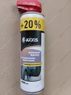 Смазка силиконовая для резиновых уплотнителей и ремней +20% 500ml (носик) (AXXIS) AXXIS Польша G-2018-500