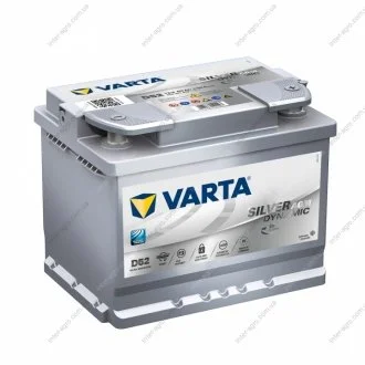 Аккумулятор 60Ah-12v Silver Dynamic AGM (D52) (242х175х190),R,EN680 Varta 560 901 068