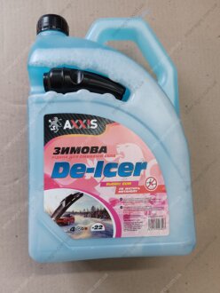 Омыватель стекла зимний -22 Bubble GUM (канистра с лейкой 4л) носик (AXXIS) AXXIS Польша AX-2100