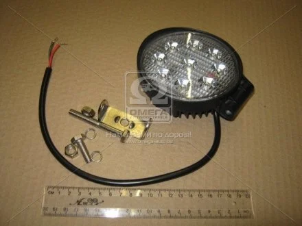 Фара LED круглая 27W, 9 ламп, 110*128мм, узкий луч 12/24V 6000K (ТМ JUBANA) Jubana, Литва 453701074