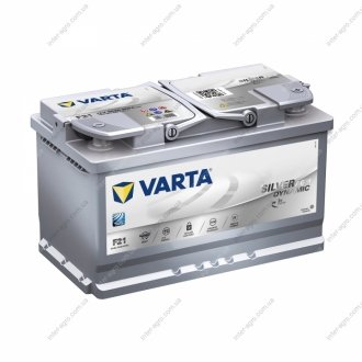 Аккумулятор 80Ah-12v Start-Stop Plus AGM (315х175х190), R, EN 800 Varta 580 901 080 (фото 1)