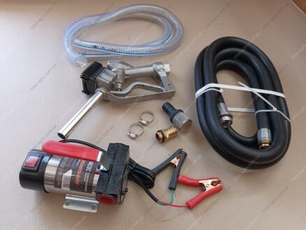 Насос помповий 24В паливоперекачувальний, пістолет з вбудованим лічильником (ДК) Дорожня карта DK8011-24V