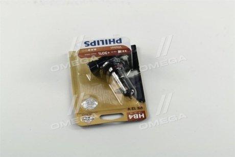 Лампа розжарювання HB4 12V 55W P22d Vision +30 1шт blister Philips 9006PRB1