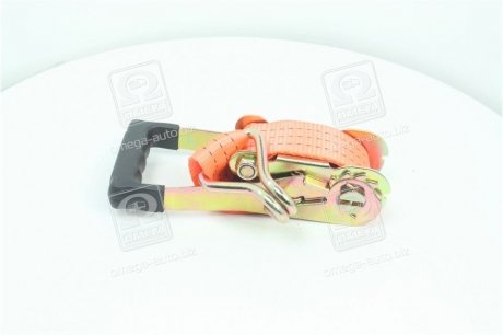 Стяжка вантажу 3t (тріскачка, гумова ручка, стрічка 50mm.x0.5m., гак) <ДК> Дорожня карта DK-3947