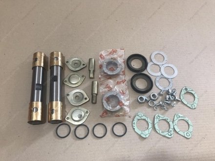 Шкворень в комплекте ГАЗ 53, 3307, 3309 Р0 (D=30) (с подшипниками, полный на а/м, втулки латунь Л90) (ДК) Дорожня карта 3307-3000100