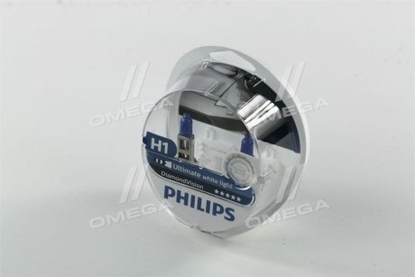 Лампа розжарювання H1 12V 55W P14,5s Diamond Vision 5000K Philips 12258DVS2 (фото 1)