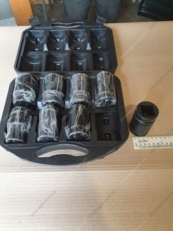 Набор головок для гайковерта 24, 27, 30, 32, 33, 36, 38, 41 мм ARMER ARM-G008