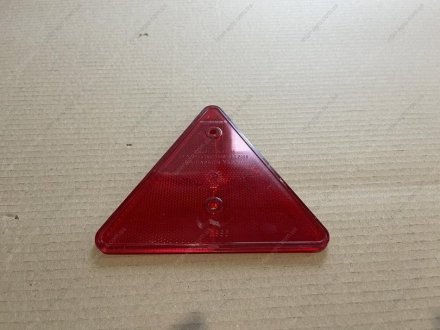 Отражатель-треугольник (катафот), красный, 160x141x10 Тракторозапчасть г. Ромны ФП-401 (фото 1)