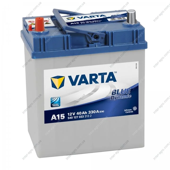 Аккумулятор 40Ah-12v VARTA BD(A15) (187х127х227),L,EN330 тонк.клеммы Varta 540 127 033 (фото 1)