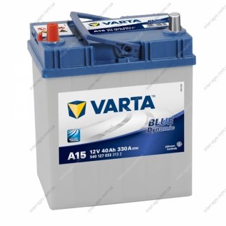 Аккумулятор 40Ah-12v BD(A15) (187х127х227),L,EN330 тонк.клеммы Varta 540 127 033