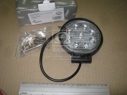 Фара LED додаткова GOLD 24V/27W, 9 діод, (кругла), широкий промінь (TEMPEST) RIDER TP02-57-046