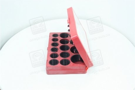 Набор уплотнительных колец черные 382 шт (диам. 2,8-47,7 мм) RIDER RD11382ZK