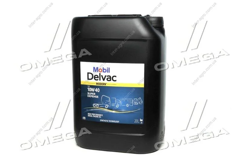Олива моторна DELVAC Modern 10W-40 Super Defense (Каністра 20л) MOBIL 157060 (фото 1)