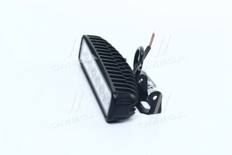 Фара LED прямоугольная 18W, 6 ламп, 159,8*54,2мм, широкий луч <ДК> Дорожня карта DK B2-18W-A FL (фото 1)