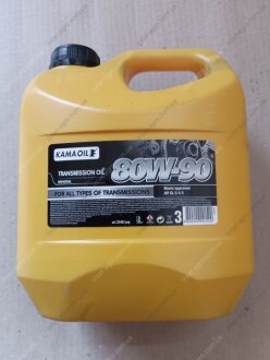 Масло трансмиссионное Супер 80W-90 GL5 (ТАД-17и) (Канистра 3л) Кама Ойл 3546
