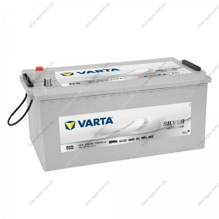 Аккумулятор 225Ah-12v VARTA PM Silver(N9) (518x276x242),L,EN1150 Varta 725 103 115 (фото 1)
