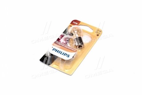 Лампа розжарювання P21W12V 21W BA15s (blister 2шт) Philips 12498B2