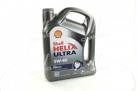 Масло моторн. Helix Diesel Ultra SAE 5W-40 CF (Канистра 4л) Shell 4107460 (фото 1)