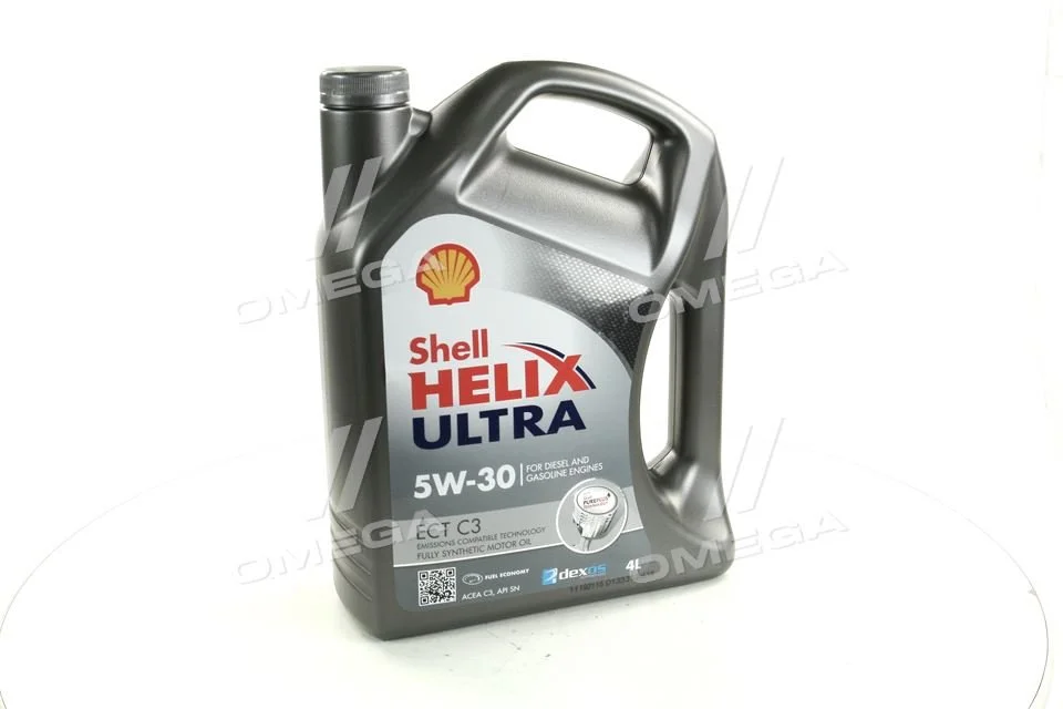 Масло моторн. SHELL Helix Ultra ECT С3 5W-30 SN/CF (Канистра 4л) Shell 4102817160 (фото 1)