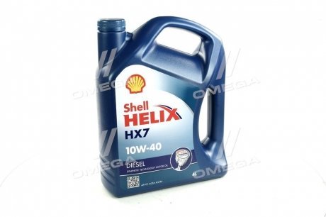 Олива моторна Helix Diesel HX7 SAE 10W-40 CF (Каністра 4л) Shell 4107454