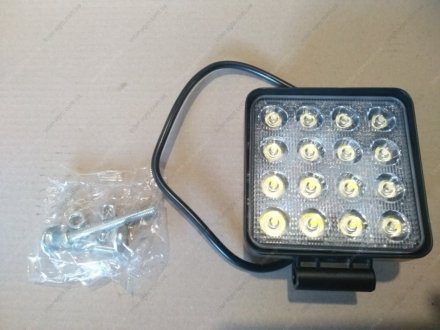 Фара LED прямоугольная МТЗ 48W, 16 ламп, 110х164мм, узкий луч (ДК) Дорожня карта DK B2-48W-A SL
