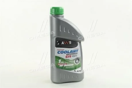 Антифриз GREEN G11 Сoolant <AXXIS> (зеленый) (Канистра 1кг) AXXIS Польша 48021029824