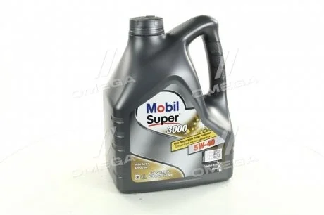 Масло моторн. SUPER 3000 5W-40 API SN/SM (Канистра 4л) MOBIL 411056