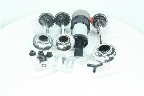 Сигнал дудка з компресором 3шт хром 153/165/215мм 12V <ДК> Дорожня карта SL-A1015C