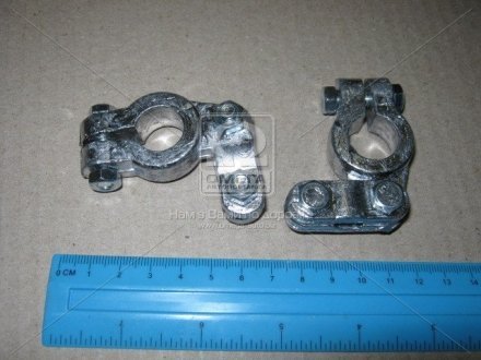 Клемма аккумулятора 2шт, свинец, 370гр КАМАЗ, МАЗ, ГАЗ, Трактора АВТО-СОЮЗ 88 11-3703210-21