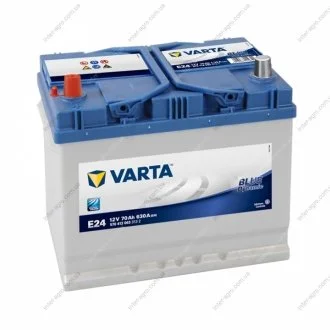 Аккумулятор 70Ah-12v BD(E24) (261х175х220),L,EN630 Varta 570 413 063