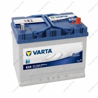 Аккумулятор 70Ah-12v BD(E23) (261х175х220),R,EN630 Varta 570 412 063