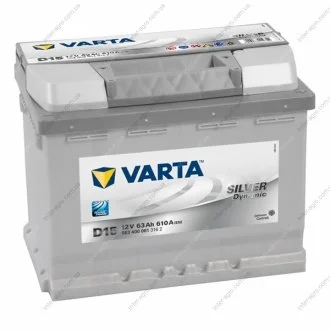 Аккумулятор 63Ah-12v SD(D15) (242x175x190),R,EN610 Varta 563 400 061