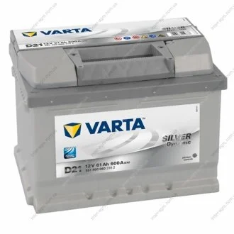 Аккумулятор 61Ah-12v SD(D21) (242x175x175),R,EN600 Varta 561 400 060