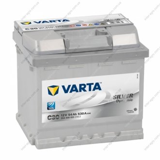 Аккумулятор 54Ah-12v SD(C30) (207x175x190),R,EN530 Varta 554 400 053