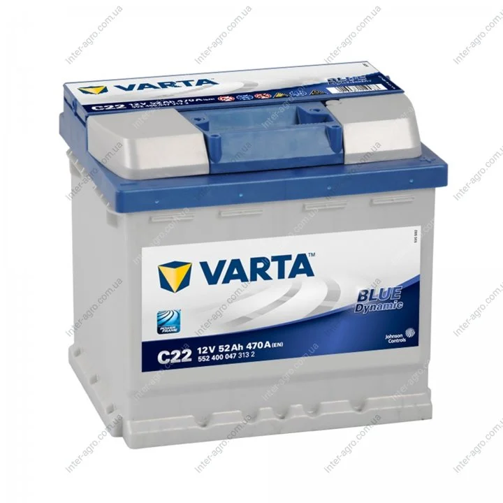 Аккумулятор 52Ah-12v VARTA ВD(C22) (207x175x190), R, EN470 Varta 552 400 047 (фото 1)