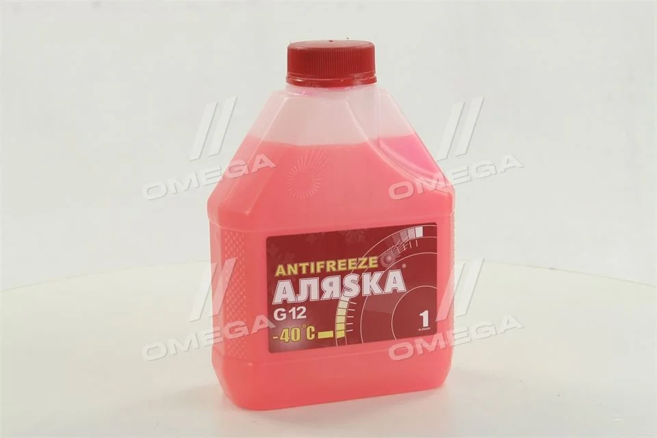 Антифриз Аляска ANTIFREEZE-40 (червоний) Каністра 1л/0,98кг АЛЯSКА 5524 (фото 1)