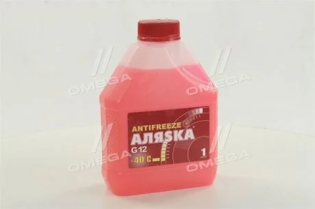 Антифриз ANTIFREEZE-40 (красный) Канистра 1л/0,98кг АЛЯSКА 5524
