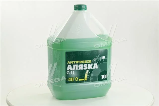 Антифриз Аляска ANTIFREEZE-40 (зелений) Каністра10л/9,83кг АЛЯSКА 5523 (фото 1)